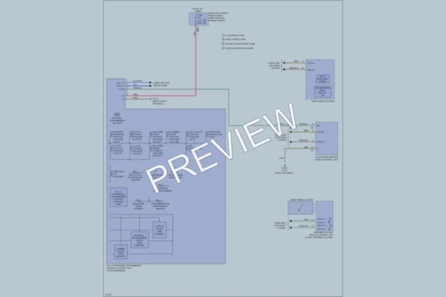 2013 MercedesBenz E400HYBRID Transmission wiring diagram preview