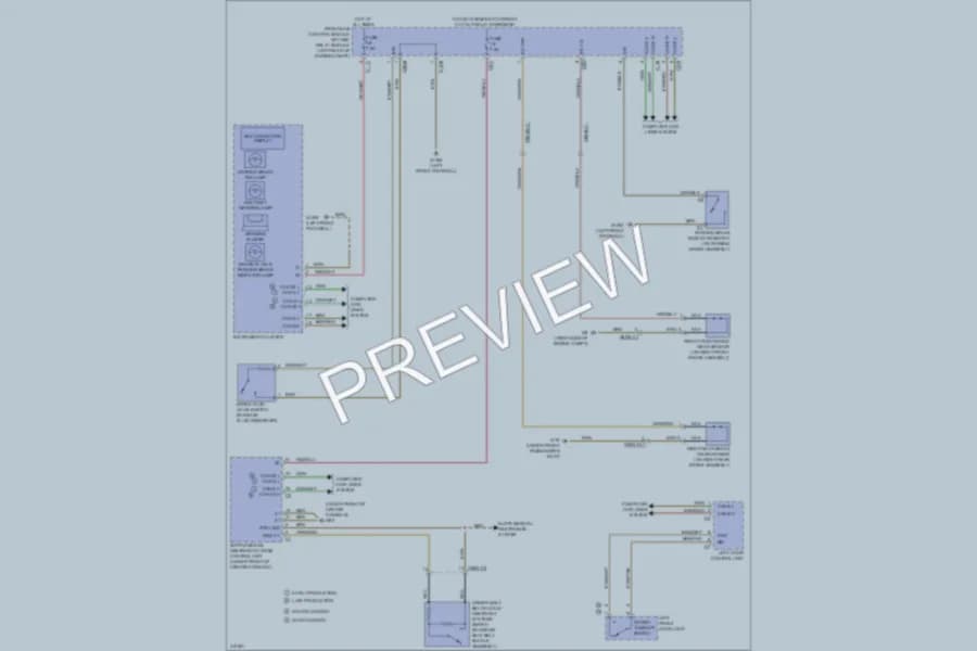 2013 MercedesBenz E400HYBRID Warning Systems wiring diagram preview
