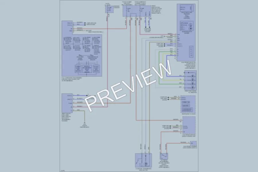 2013 MercedesBenz E550 Transmission wiring diagram preview