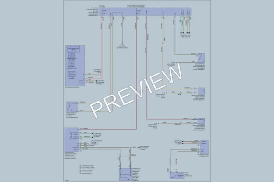 2013 MercedesBenz E550 Warning Systems wiring diagram preview