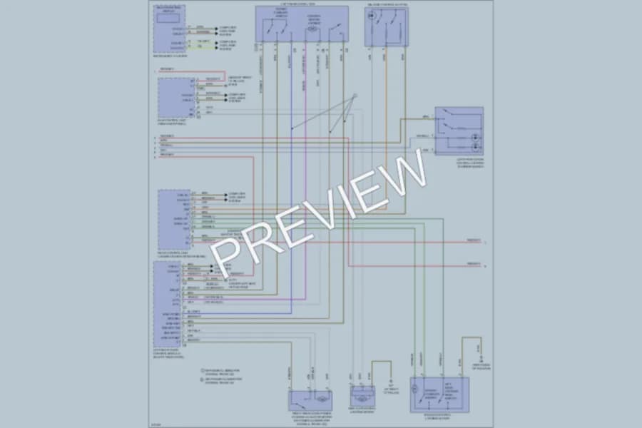 2013 MercedesBenz GL350BLUETEC Anti Theft wiring diagram preview
