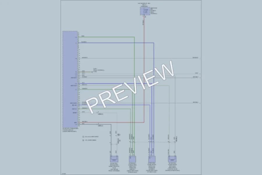 2013 MercedesBenz GL350BLUETEC Electronic Suspension wiring diagram preview
