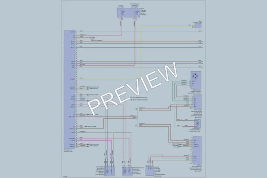 2013 MercedesBenz GL350BLUETEC Memory Systems wiring diagram preview