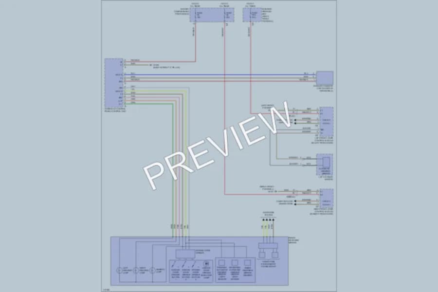 2013 MercedesBenz GL350BLUETEC Power Mirrors wiring diagram preview
