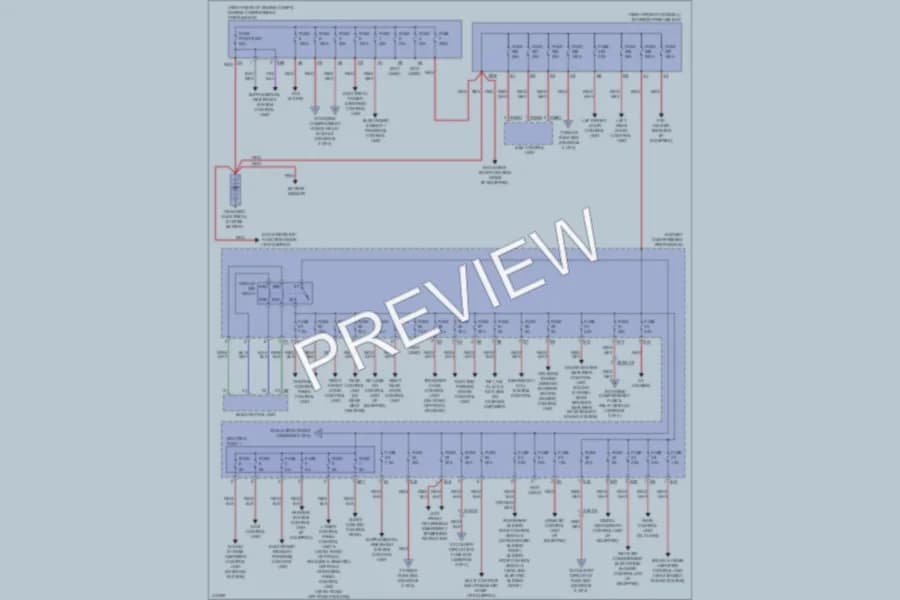 2013 MercedesBenz GL450 Power Distribution wiring diagram preview