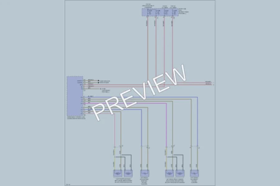 2013 MercedesBenz GL450 Power Seats wiring diagram preview