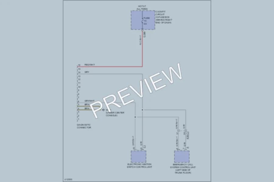 2013 MercedesBenz GL550 Computer Data Lines wiring diagram preview