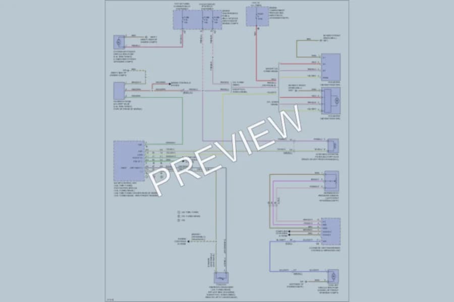 2013 MercedesBenz GL550 Cooling Fan wiring diagram preview