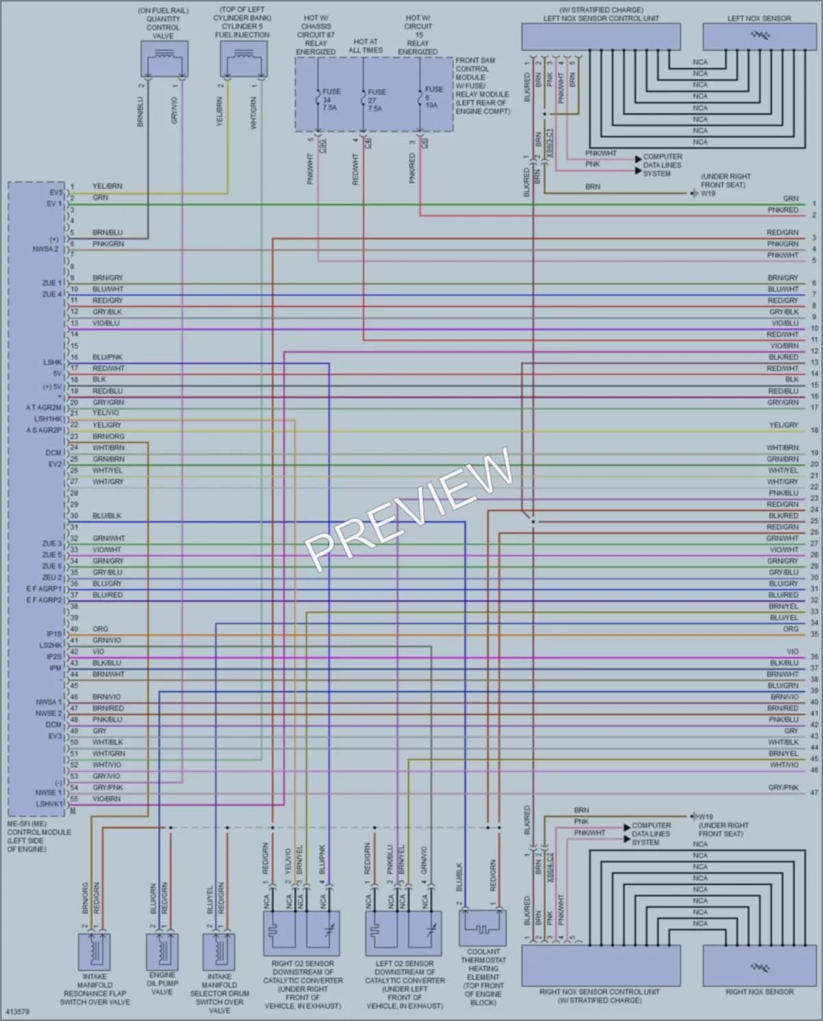 2013 MercedesBenz GLK350 Engine Performance wiring diagram preview