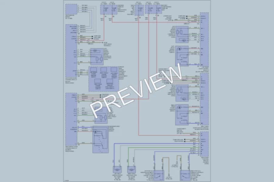2013 MercedesBenz ML350 Power Windows wiring diagram preview