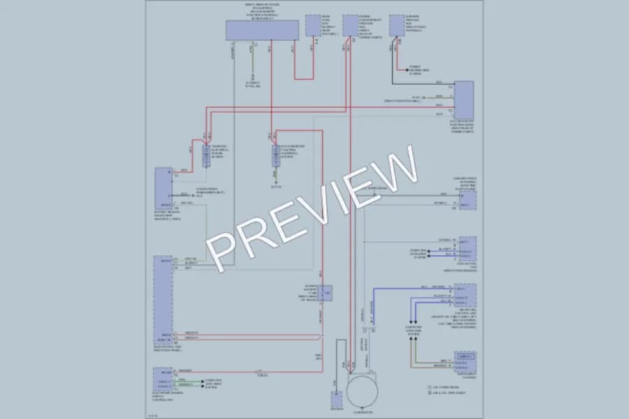 2013 MercedesBenz ML350 Starting Charging wiring diagram preview