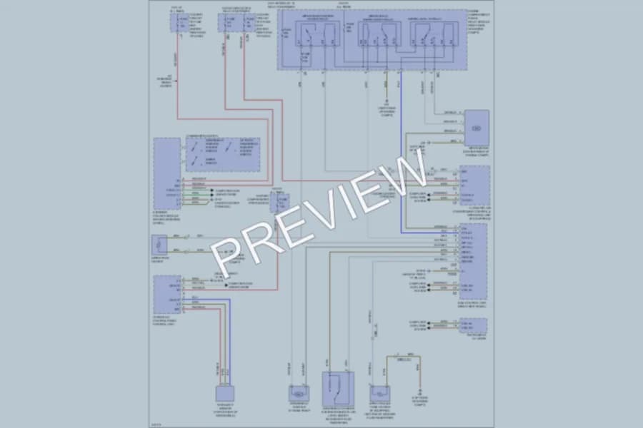 2013 MercedesBenz ML350 Wiper Washer wiring diagram preview