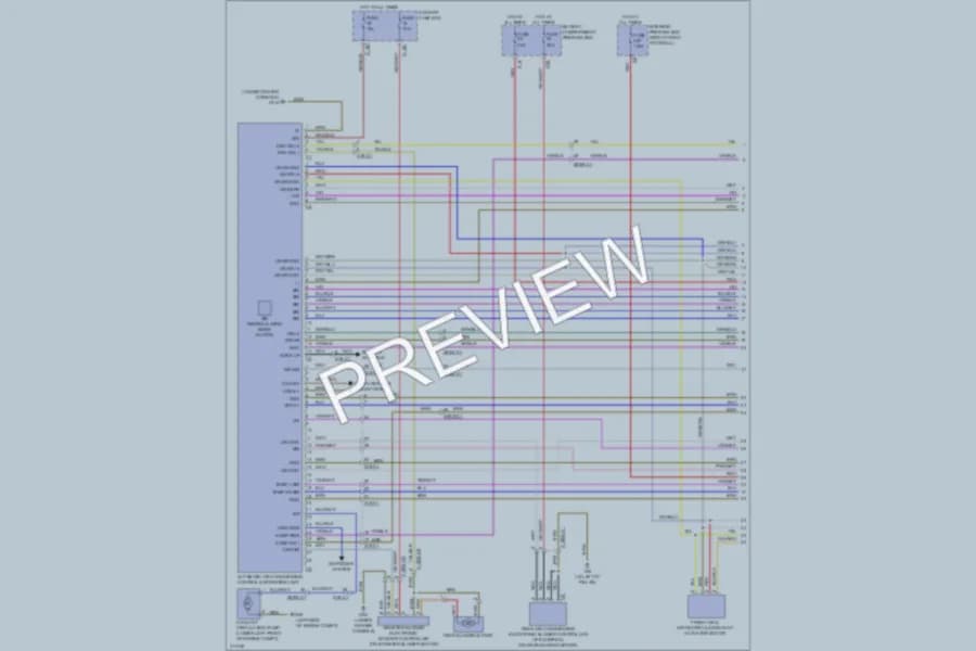 2013 MercedesBenz ML550 Air Conditioning wiring diagram preview