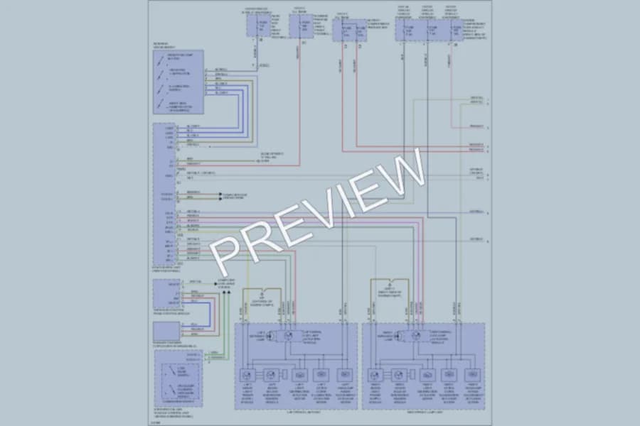 2013 MercedesBenz ML550 Headlights wiring diagram preview