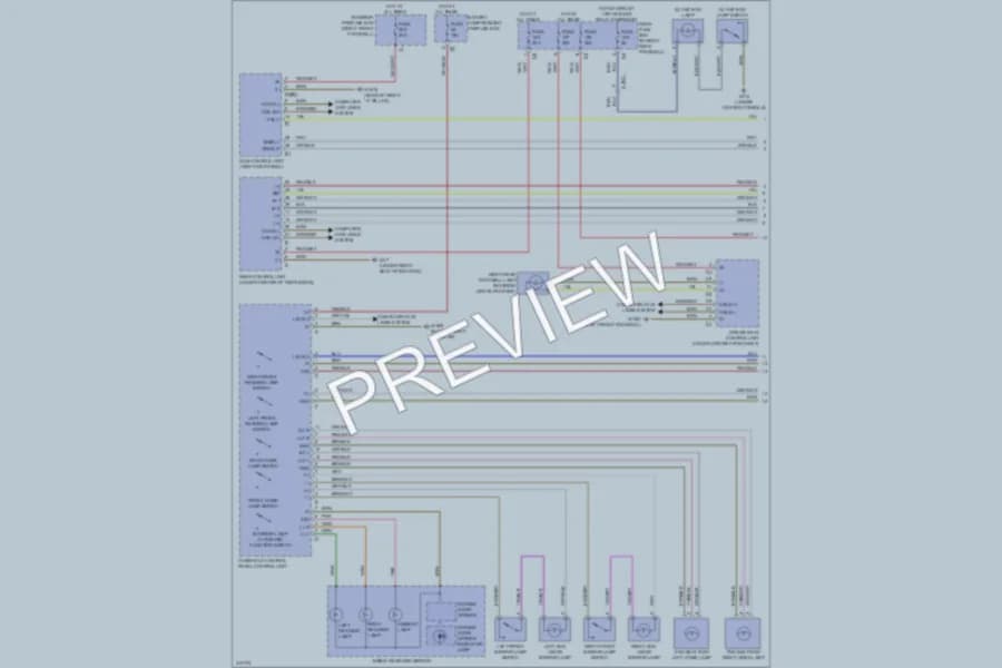 2013 MercedesBenz ML550 Interior Lights wiring diagram preview