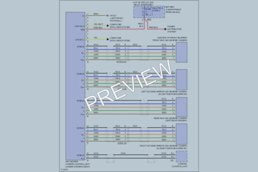 2013 MercedesBenz ML550 Navigation wiring diagram preview