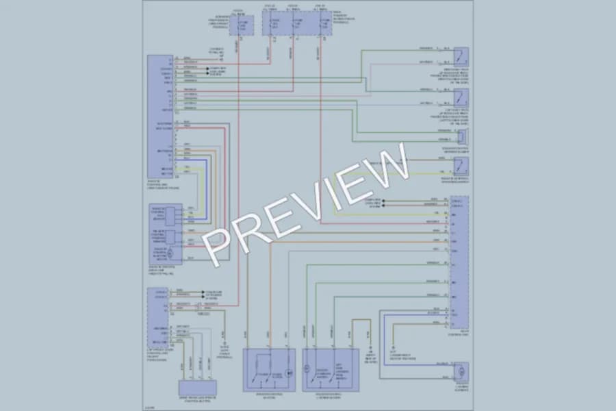 2013 MercedesBenz ML550 Trunk Tailgate Fuel Door wiring diagram preview