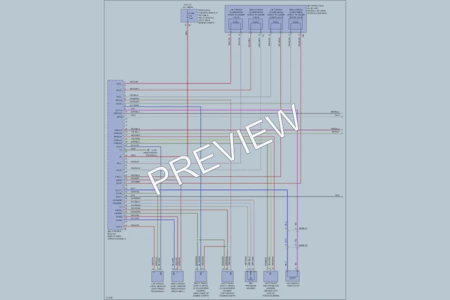 2013 MercedesBenz S350BLUETEC Electronic Suspension wiring diagram preview