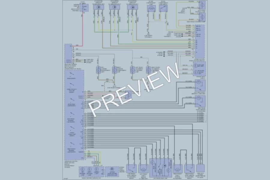 2013 MercedesBenz S350BLUETEC Interior Lights wiring diagram preview