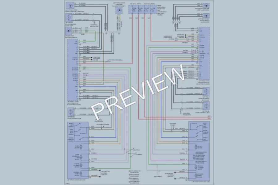 2013 MercedesBenz S350BLUETEC Power Door Locks wiring diagram preview