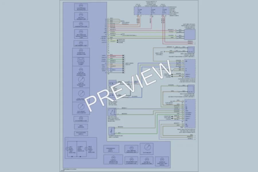 2013 MercedesBenz S400HYBRID Instrument Cluster wiring diagram preview