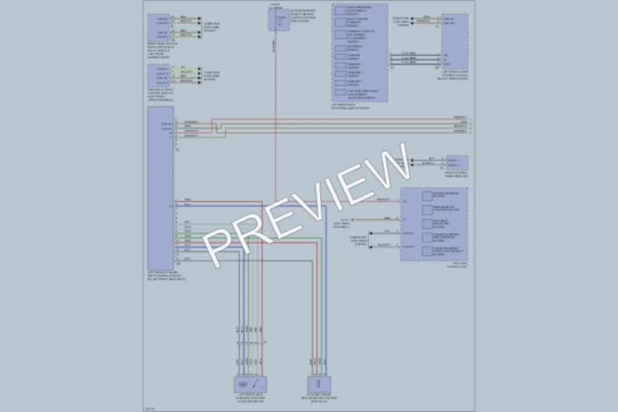 2013 MercedesBenz S400HYBRID Memory Systems wiring diagram preview