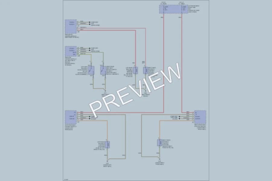 2013 MercedesBenz S400HYBRID Passive Restraints wiring diagram preview