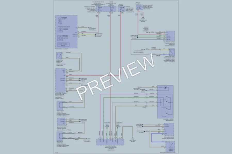 2013 MercedesBenz S400HYBRID Warning Systems wiring diagram preview