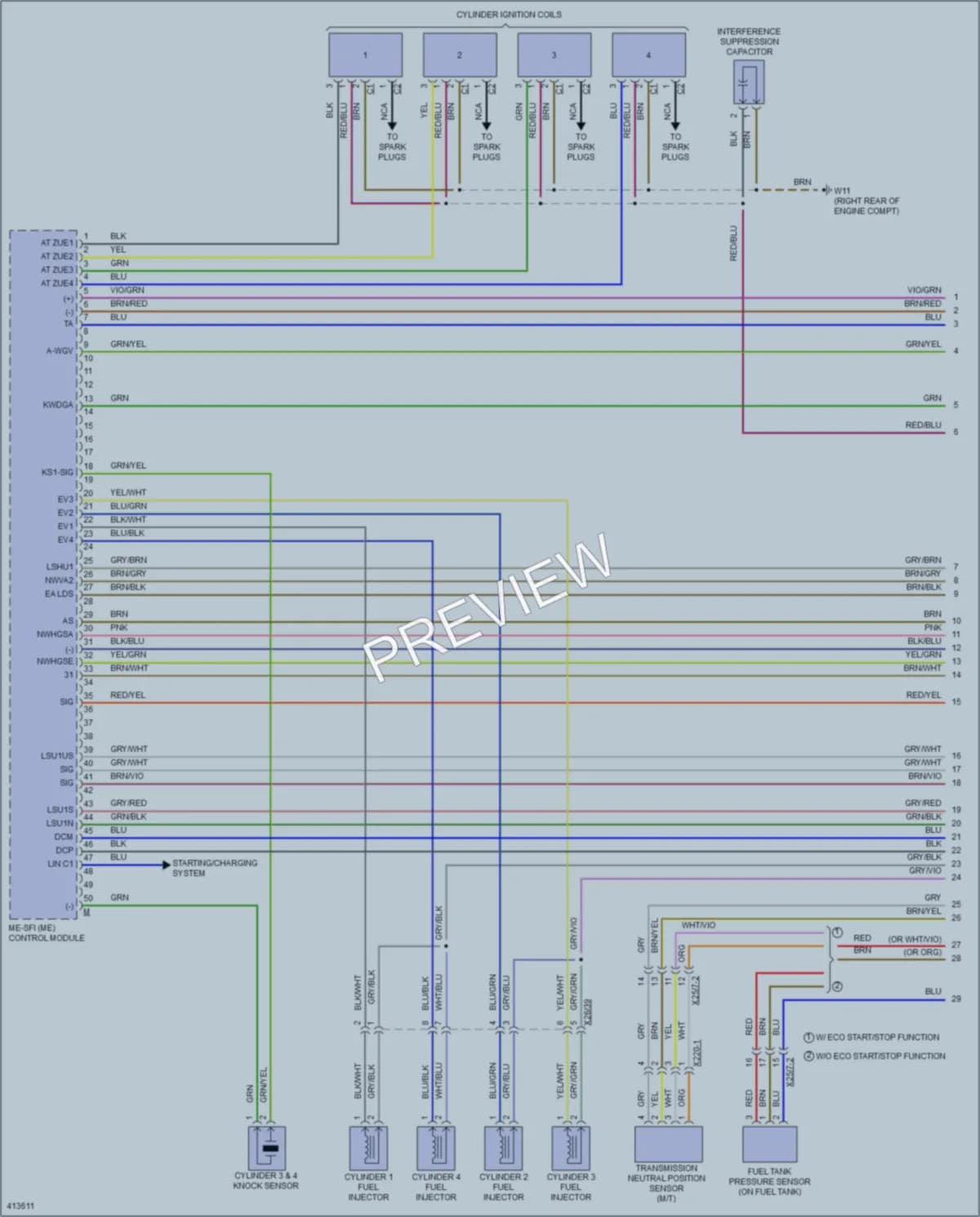 2013 MercedesBenz SLK250 Engine Performance wiring diagram preview