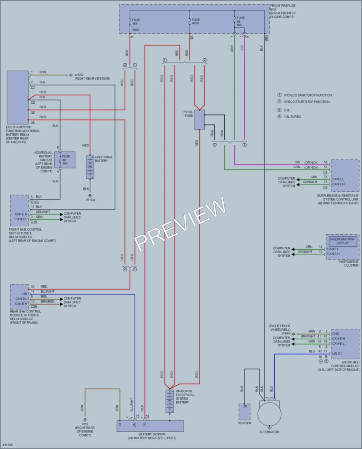 2013 MercedesBenz SLK250 Starting Charging wiring diagram preview