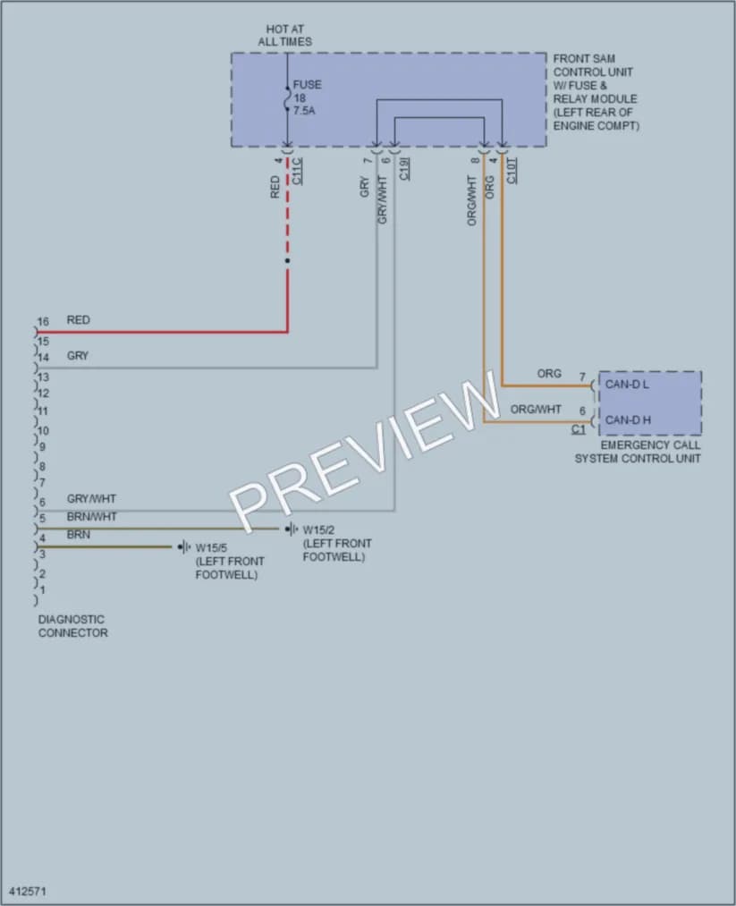 2013 MercedesBenz SLK350 Computer Data Lines wiring diagram preview