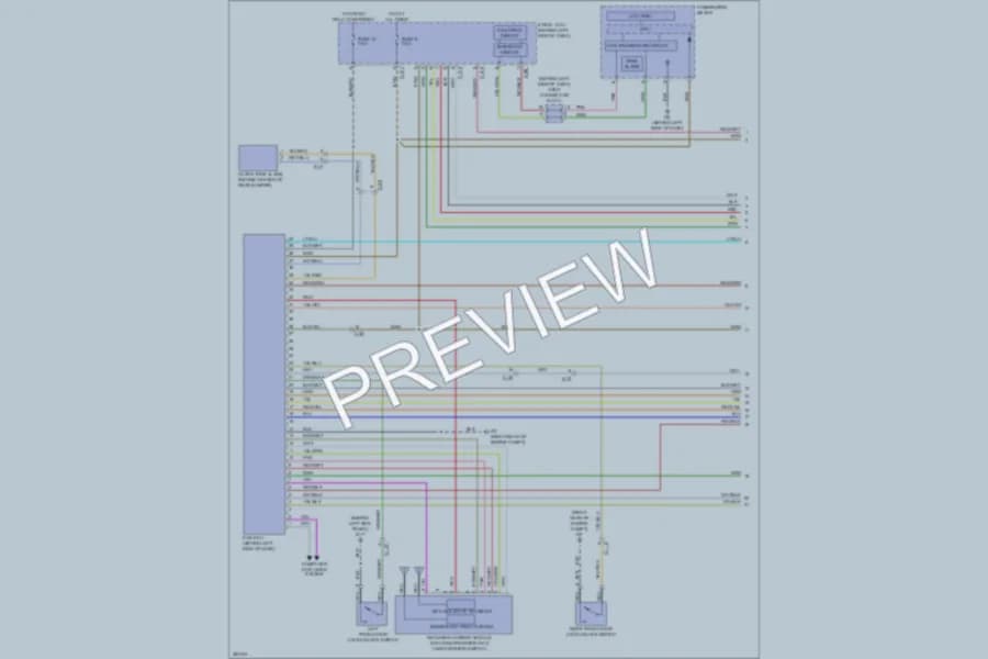 2013 Mitsubishi Outlander Power Door Locks wiring diagram preview