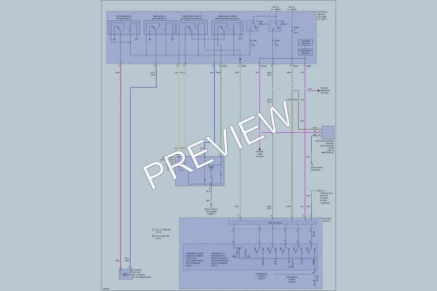 2013 Mitsubishi Outlander Wiper Washer wiring diagram preview