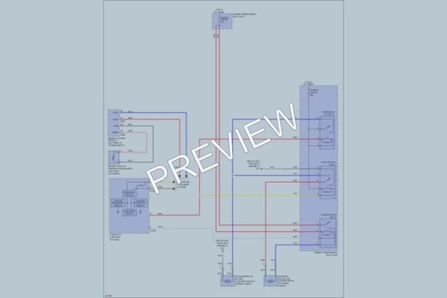 2013 Mitsubishi OutlanderSport Cooling Fan wiring diagram preview