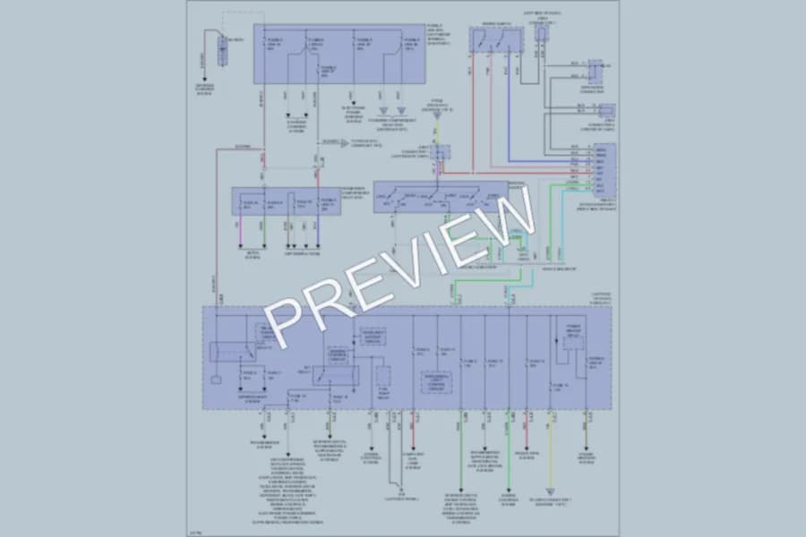 2013 Mitsubishi OutlanderSport Power Distribution wiring diagram preview