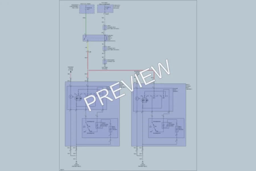 2013 Mitsubishi OutlanderSport Power Seats wiring diagram preview
