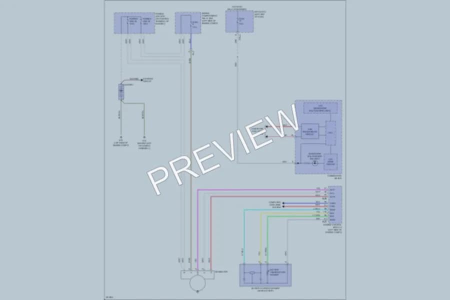 2013 Mitsubishi OutlanderSport Starting Charging wiring diagram preview