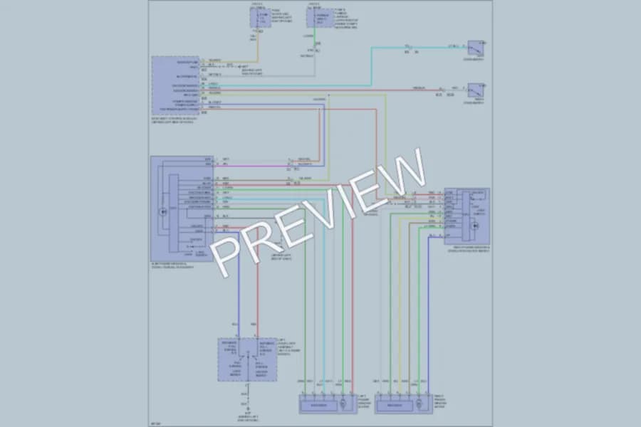 2013 Nissan Altima Power Windows wiring diagram preview