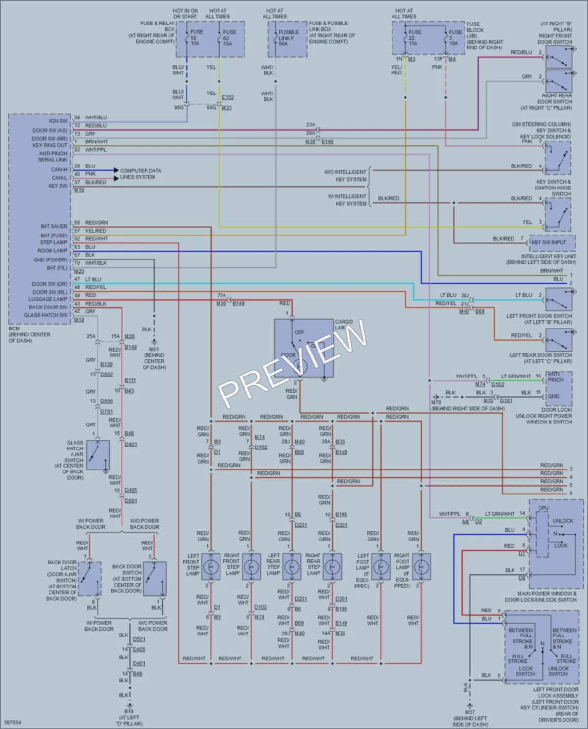 2013 Nissan Armada Interior Lights wiring diagram preview