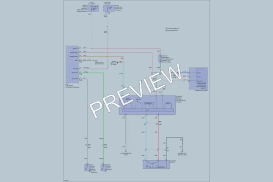 2013 Nissan Frontier Power Top Sunroof wiring diagram preview