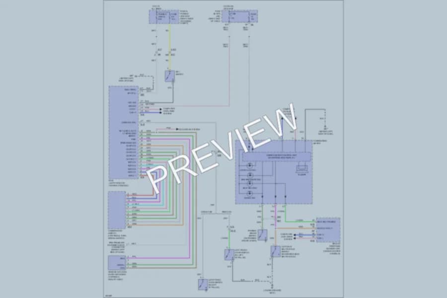 2013 Nissan Frontier Warning Systems wiring diagram preview