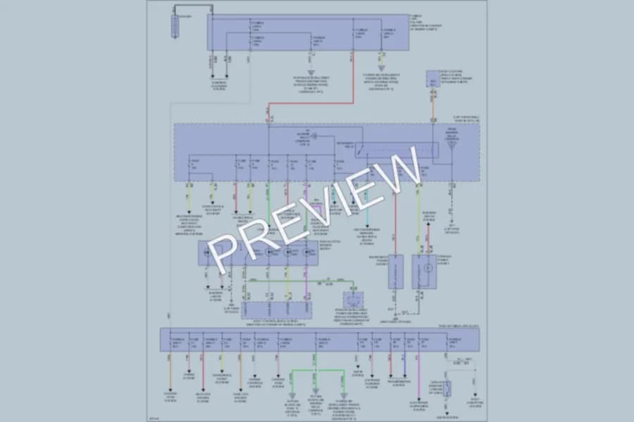 2013 Nissan GTR Power Distribution wiring diagram preview