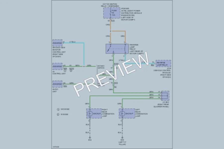 2013 Nissan LEAF Exterior Lights wiring diagram preview