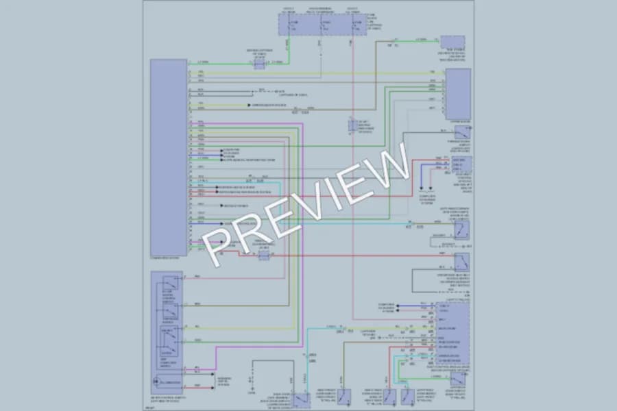 2013 Nissan LEAF Instrument Cluster wiring diagram preview