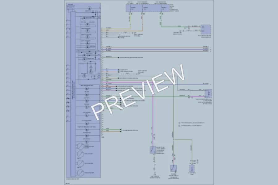 2013 Nissan Maxima Instrument Cluster wiring diagram preview