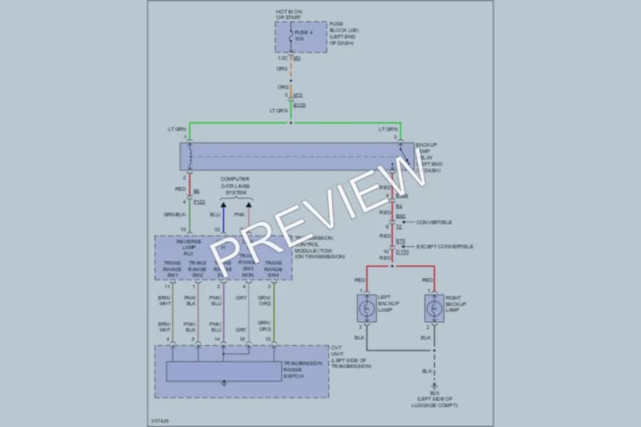 2013 Nissan Murano Exterior Lights wiring diagram preview
