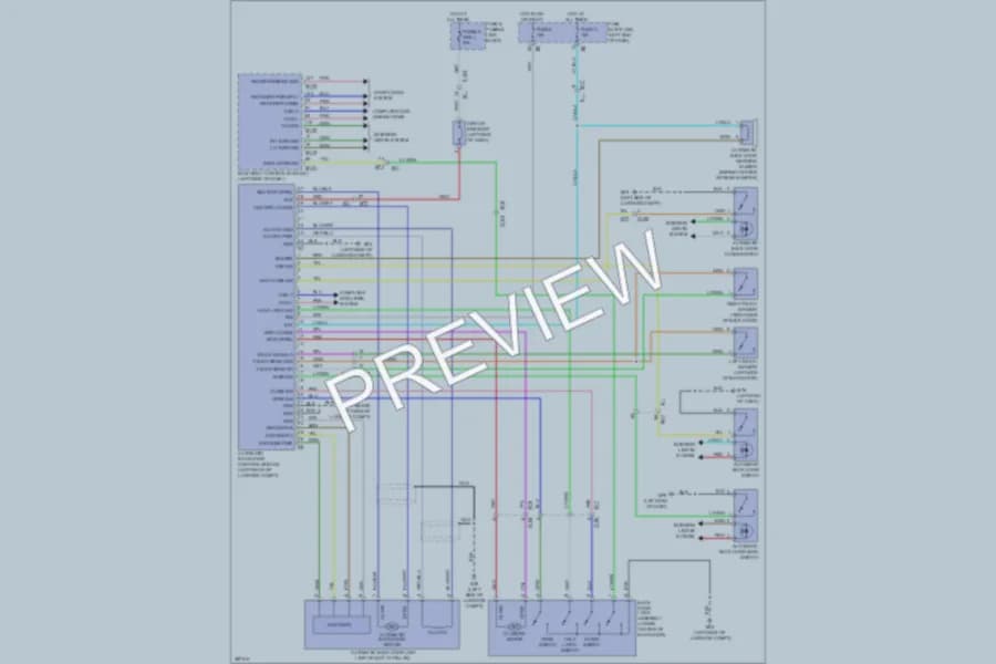 2013 Nissan Murano Trunk Tailgate Fuel Door wiring diagram preview
