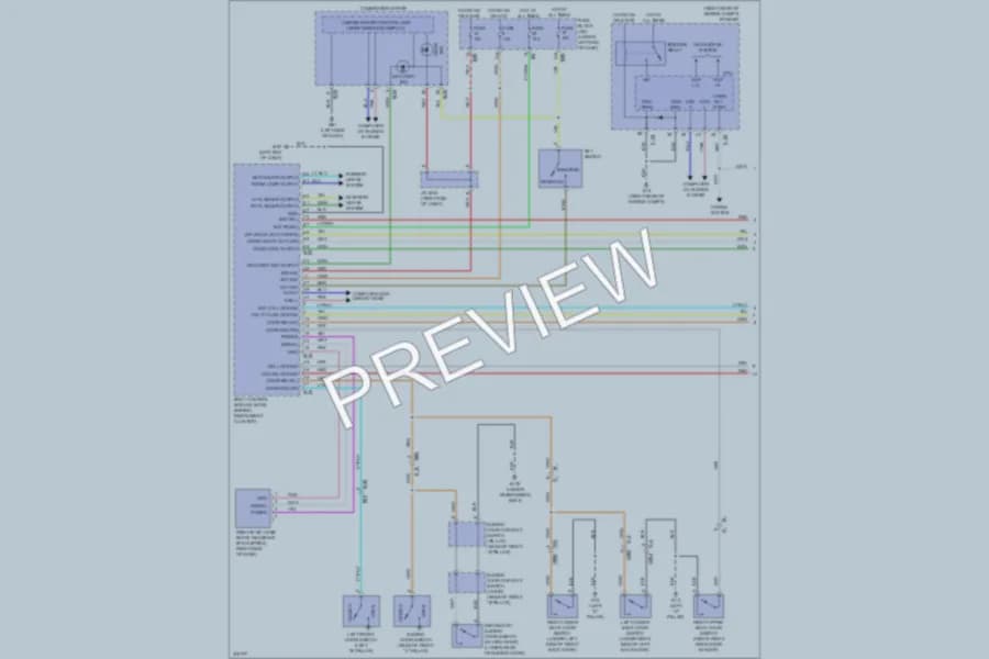 2013 Nissan NV1500 Power Door Locks wiring diagram preview