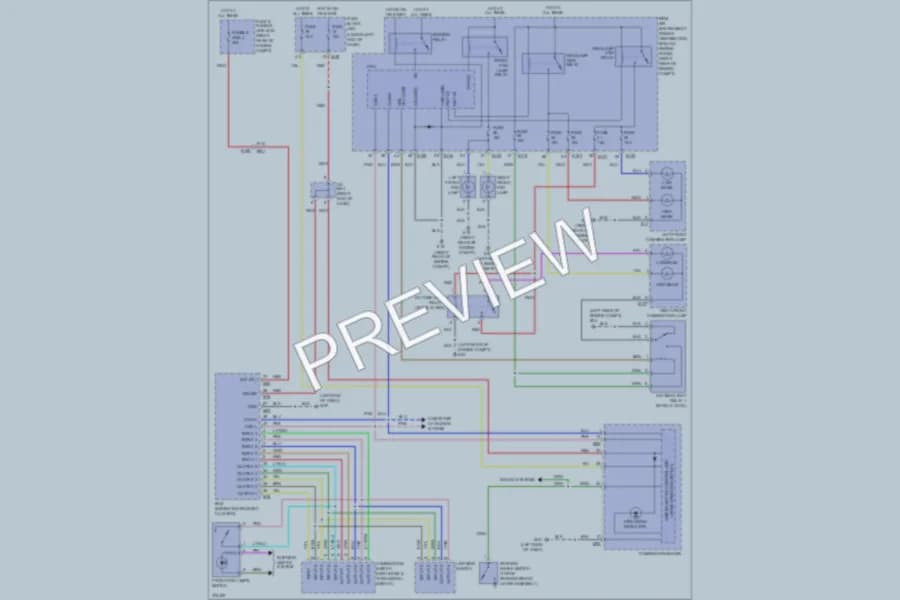 2013 Nissan NV2500HD Headlights wiring diagram preview