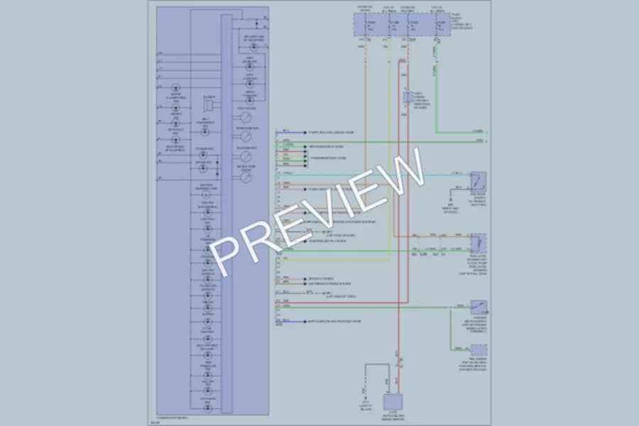 2013 Nissan NV2500HD Instrument Cluster wiring diagram preview